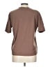 Assorted Brands Solid Brown Short Sleeve Turtleneck Size L - photo 2