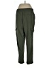 Apana Solid Green Active Pants Size L - photo 2