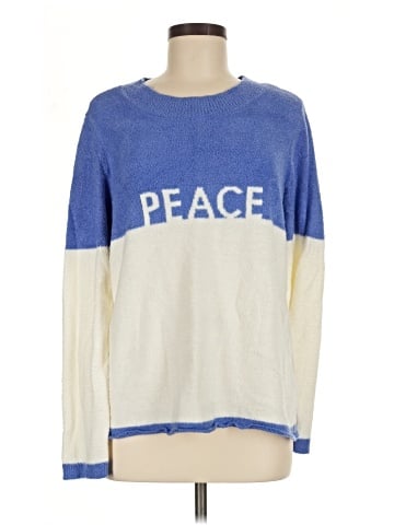 Peace Love World Pullover Sweater (view 1)