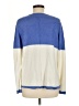 Peace Love World Color Block Blue Pullover Sweater Size M - photo 2