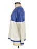 Peace Love World Color Block Blue Pullover Sweater Size M - photo 5