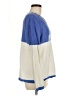 Peace Love World Color Block Blue Pullover Sweater Size M - photo 4