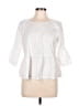 Lands' End White 3/4 Sleeve Blouse Size 10 - photo 1