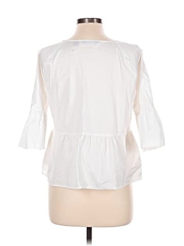 Lands' End 3/4 Sleeve Blouse (view 2)