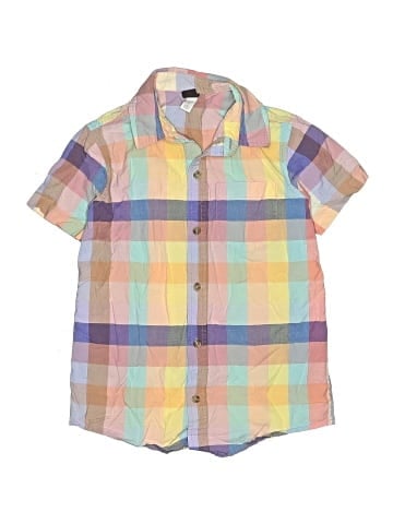Tea Short Sleeve Button-Down Shirt (view 1)