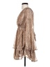Japna Animal Print Tan Cocktail Dress Size S - photo 5