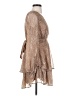 Japna Animal Print Tan Cocktail Dress Size S - photo 4