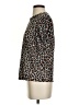 A.L.C. 100% Cotton Animal Print Brown Short Sleeve Turtleneck Size S - photo 5