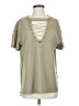 BKE Green Short Sleeve Top Size S - photo 1