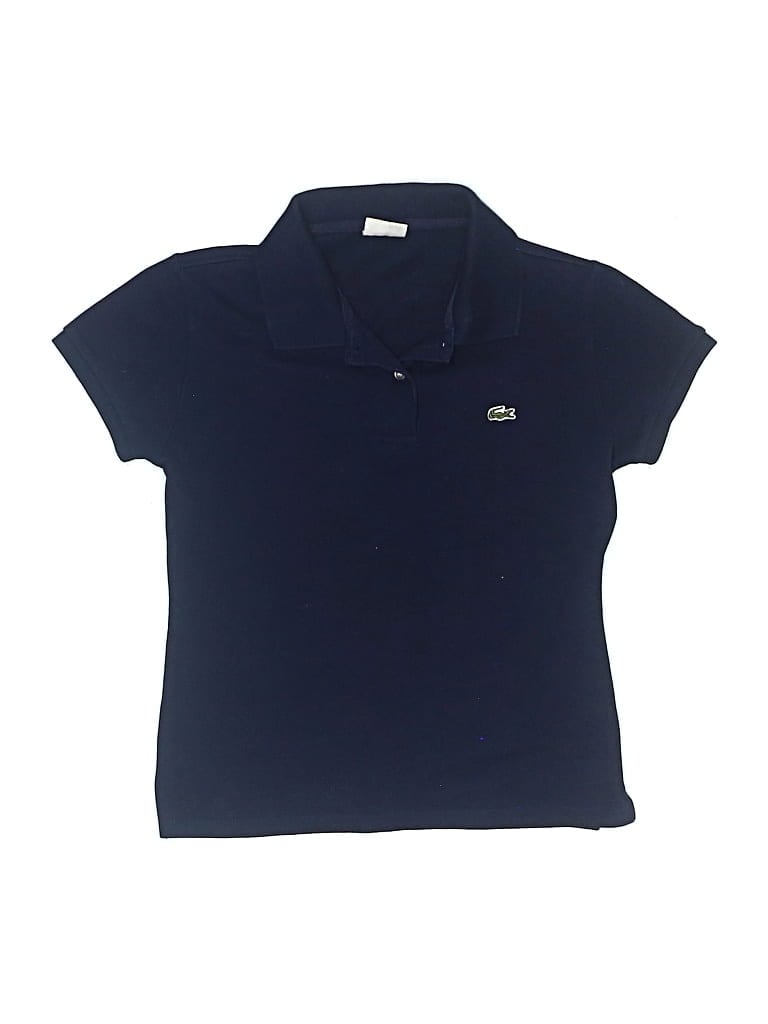 Pre-owned Lacoste Kids' Short Sleeve Polo Shirt In Blue