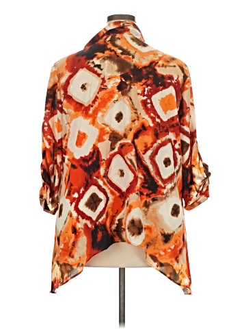 Ashley Stewart 3/4 Sleeve Button-Down Shirt (view 2)