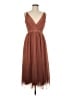 Express 100% Nylon Brown Cocktail Dress Size 8 - photo 1