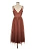 Express 100% Nylon Brown Cocktail Dress Size 8 - photo 2