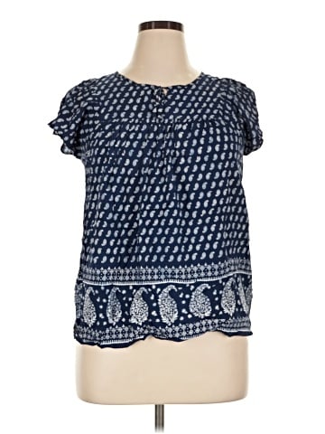 St. John's Bay Short Sleeve Blouse (view 1)