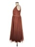 Express 100% Nylon Brown Cocktail Dress Size 8 - photo 5