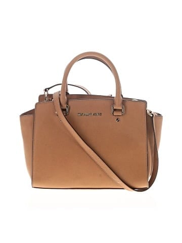 MICHAEL Michael Kors Leather Satchel (view 1)