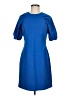 Donna Morgan Solid Blue Casual Dress Size 6 - photo 1