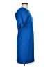 Donna Morgan Solid Blue Casual Dress Size 6 - photo 4