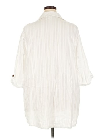Dotti 3/4 Sleeve Button-Down Shirt (view 2)