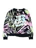 Justice 100% Recycled Polyester Tie-dye Black Sweatshirt Size 16 - 18 - photo 1