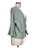 En Elly 100% Polyester Green 3/4 Sleeve Blouse Size L - photo 4