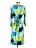 Dana Buchman Graphic Blue Casual Dress Size S - photo 2