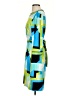 Dana Buchman Graphic Blue Casual Dress Size S - photo 5