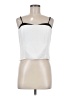Ann Taylor LOFT 100% Polyester White Tank Top Size 8 (petite) - photo 1