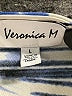 Veronica M. Print Blue Casual Dress Size L - photo 7