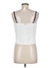 Ann Taylor LOFT 100% Polyester White Tank Top Size 8 (petite) - photo 2