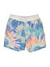 Cat & Jack 100% Recycled Polyester Tie-dye Blue Board Shorts Size 6 - 7 - photo 1