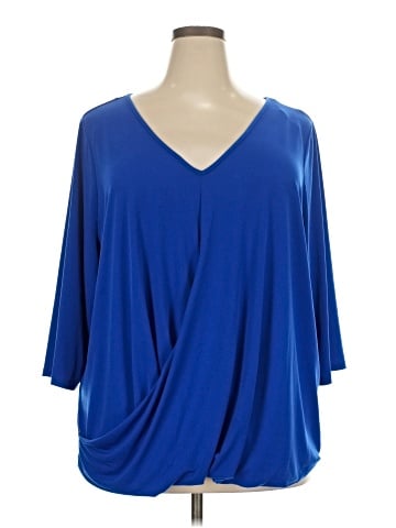 Boutique + 3/4 Sleeve Top (view 1)