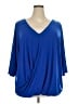 Boutique + Blue 3/4 Sleeve Top Size 3X Plus - photo 1