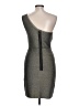 BCBGMAXAZRIA Metallic Gray Cocktail Dress Size L - photo 2
