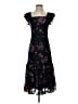 Antonio Melani 100% Polyester Color Block Fair Isle Floral Graphic Jacquard Ombre Marled Paisley Plaid Black Cocktail Dress Size 0 - photo 1