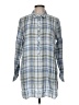 J.Jill 100% Linen Blue Long Sleeve Button-Down Shirt Size M - photo 1
