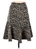 Marisa Christina Animal Print Brown Casual Skirt Size 10 - photo 1