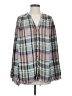 Free People Blue Long Sleeve Button-Down Shirt Size S - photo 1