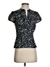 Ann Taylor Black Short Sleeve Blouse Size 4 Petite - photo 1