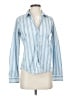 Frank & Eileen 100% Cotton Stripes Blue Long Sleeve Blouse Size XS - photo 1