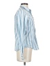 Frank & Eileen 100% Cotton Stripes Blue Long Sleeve Blouse Size XS - photo 4
