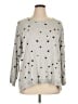 Jane and Delancey Stars Silver Pullover Sweater Size 1X - photo 1