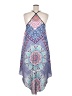 City Chic 100% Polyester Paisley Blue Casual Dress Size 18 Plus (M) - photo 2