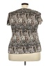 DressBarn 100% Polyester Silver Short Sleeve Blouse Size 3X - photo 2