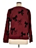 Jane and Delancey Print Burgundy Pullover Sweater Size XL - photo 2