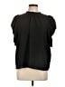 Ann Taylor LOFT 100% Polyester Black Short Sleeve Blouse Size L - photo 1