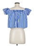 Zara Basic Blue Short Sleeve Top Size M - photo 2