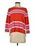 CAbi Stripes Orange Pullover Sweater Size S - photo 2