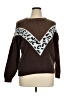 Angashion Chevron-herringbone Brown Pullover Sweater Size XL - photo 1