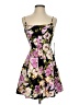 Aqua Floral Black Cocktail Dress Size XXS - photo 1